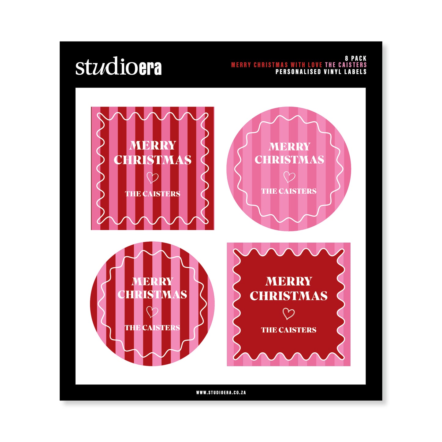 Personalised Christmas Stickers | Merry Christmas