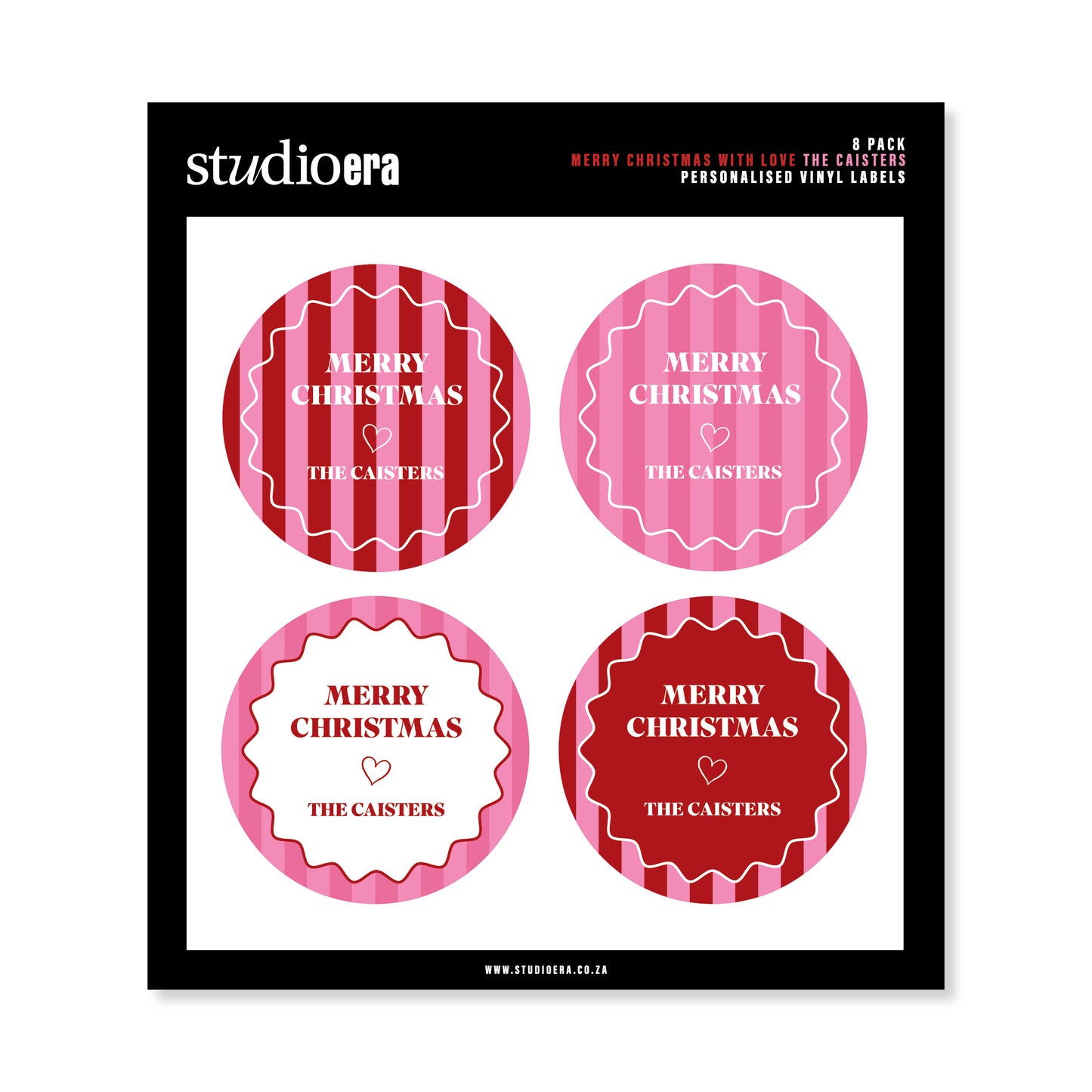 Personalised Christmas Stickers | Merry Christmas