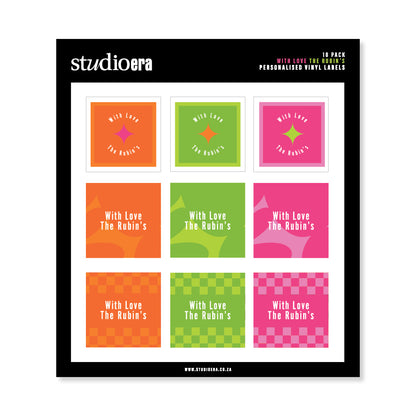 Personalised With Love Gifting Stickers | Classic Collection - Studio Era