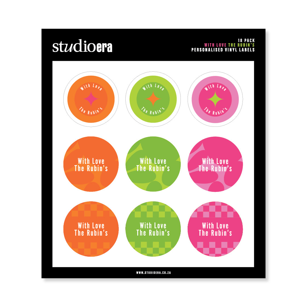 Personalised With Love Gifting Stickers | Classic Collection - Studio Era