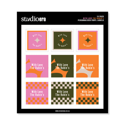 Personalised With Love Gifting Stickers | Classic Collection - Studio Era