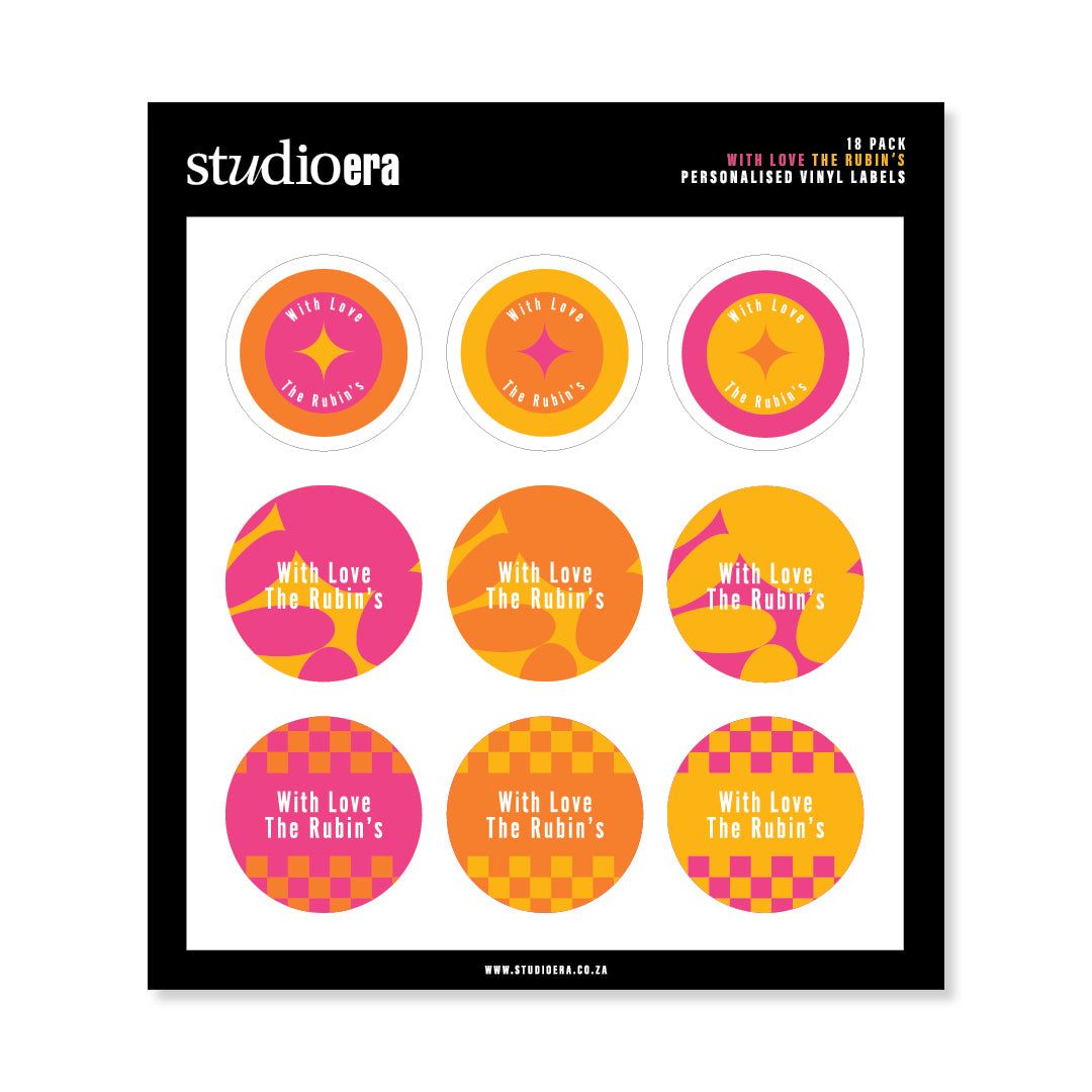 Personalised With Love Gifting Stickers | Classic Collection - Studio Era