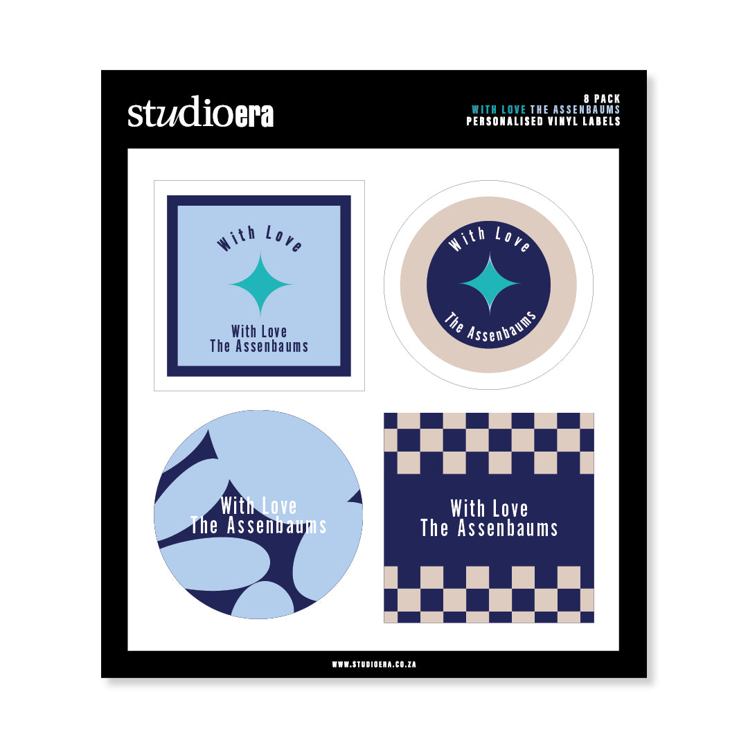 Personalised With Love Gifting Stickers | Classic Collection - Studio Era