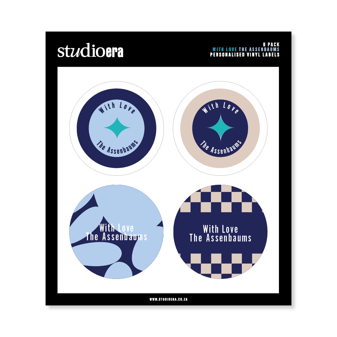 Personalised With Love Gifting Stickers | Classic Collection - Studio Era