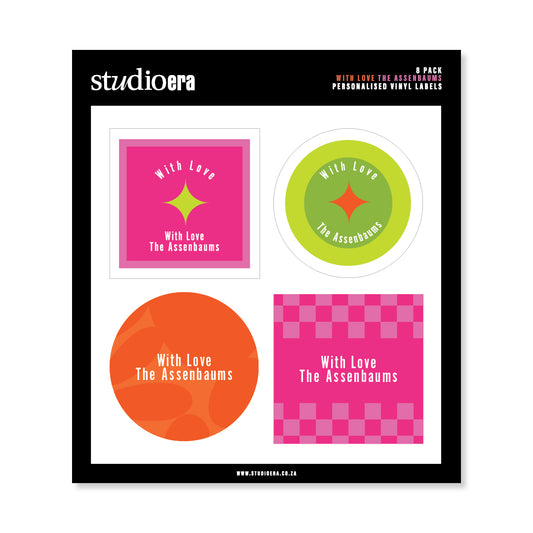 Personalised With Love Gifting Stickers | Classic Collection - Studio Era
