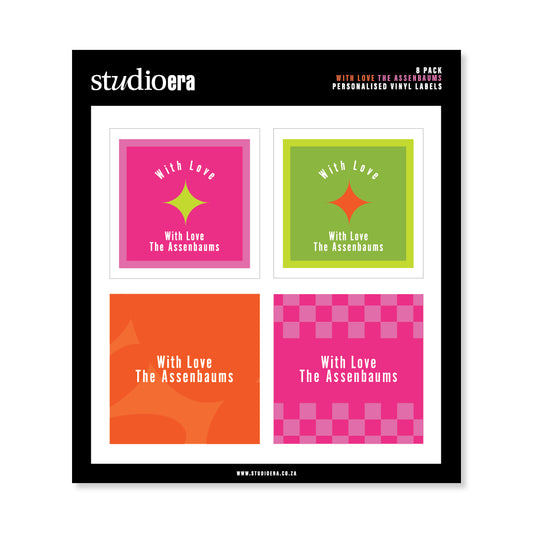 Personalised With Love Gifting Stickers | Classic Collection - Studio Era