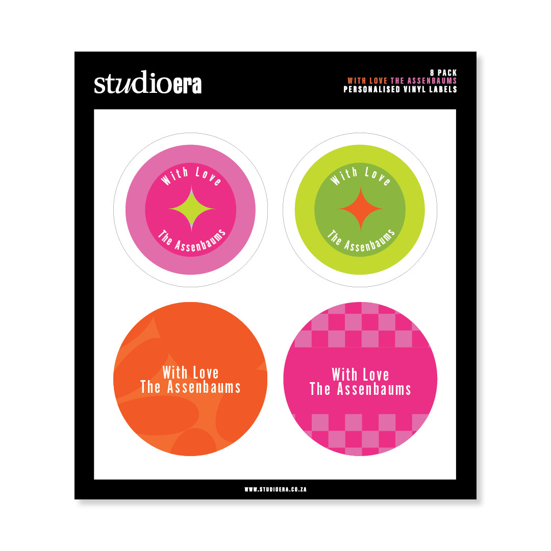 Personalised With Love Gifting Stickers | Classic Collection - Studio Era