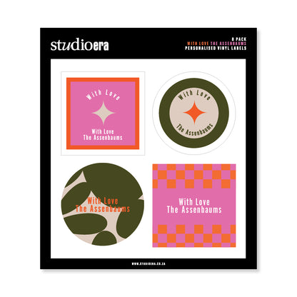 Personalised With Love Gifting Stickers | Classic Collection - Studio Era