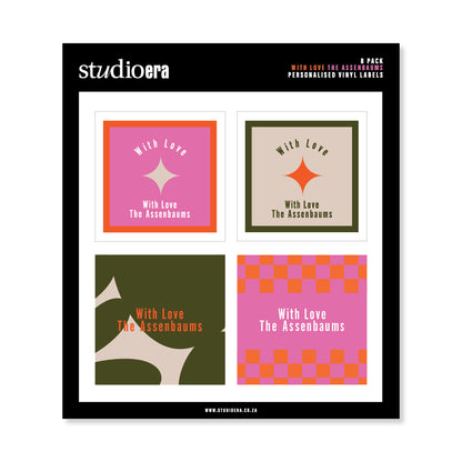 Personalised With Love Gifting Stickers | Classic Collection - Studio Era