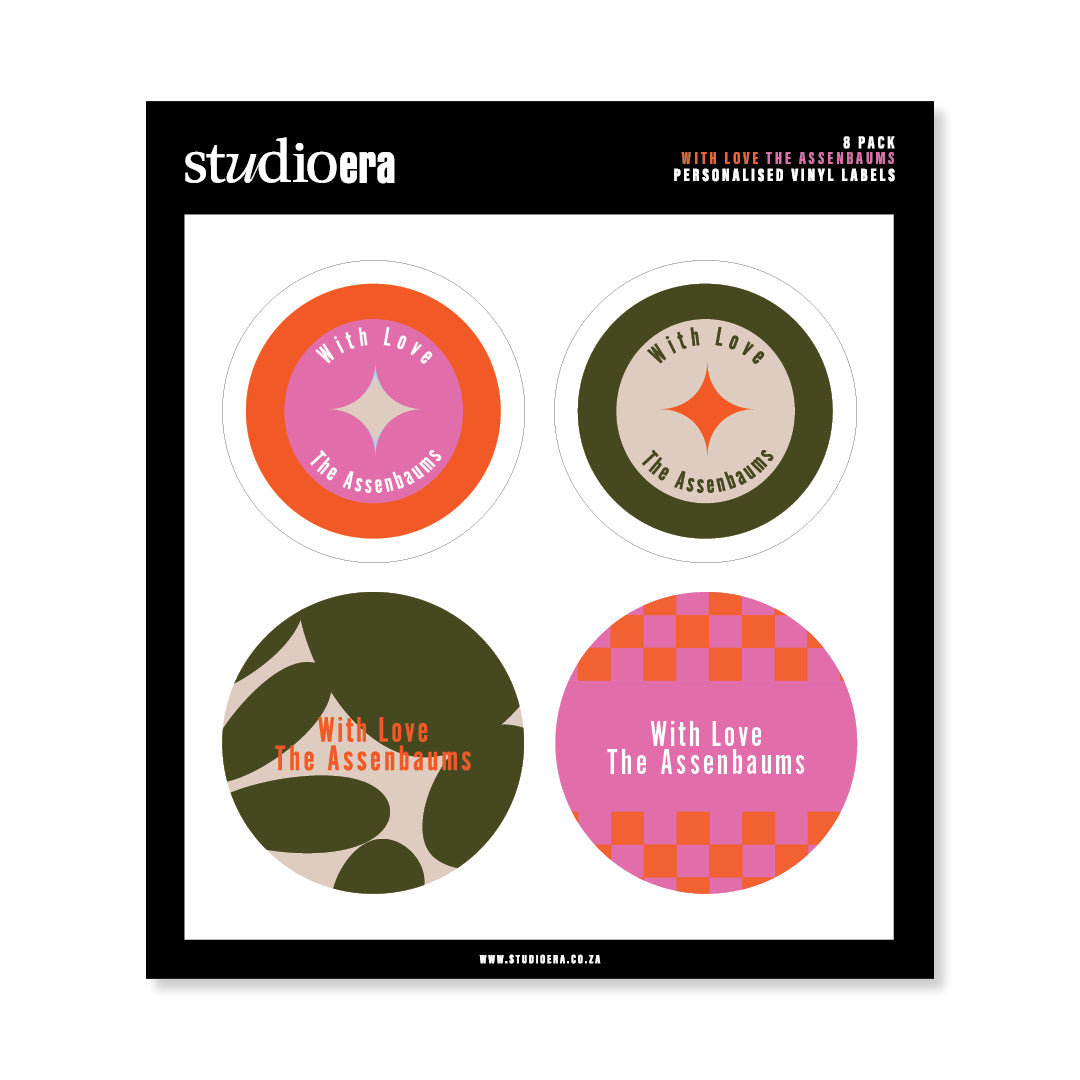 Personalised With Love Gifting Stickers | Classic Collection - Studio Era