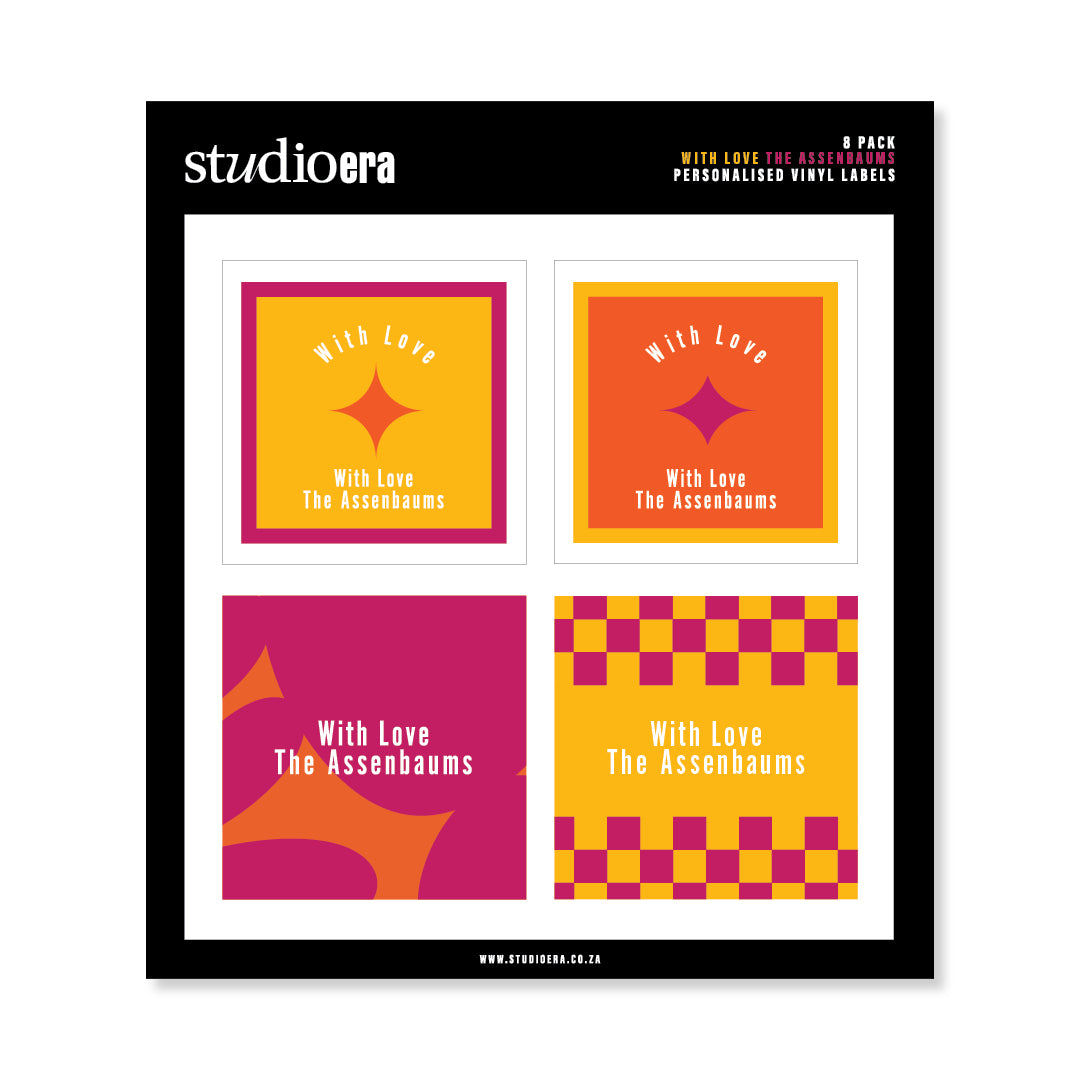 Personalised With Love Gifting Stickers | Classic Collection - Studio Era