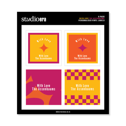 Personalised With Love Gifting Stickers | Classic Collection - Studio Era