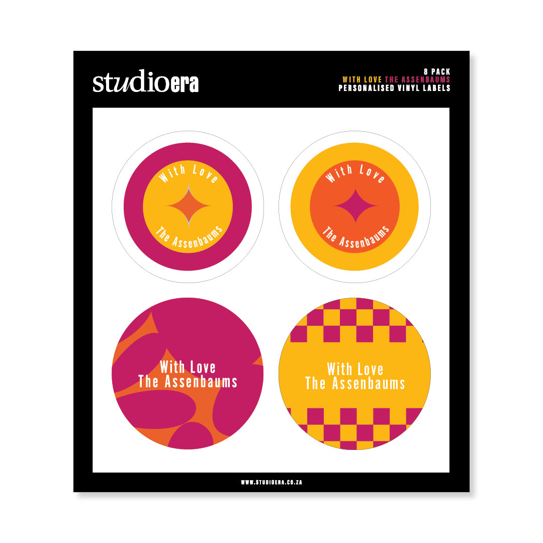 Personalised With Love Gifting Stickers | Classic Collection - Studio Era