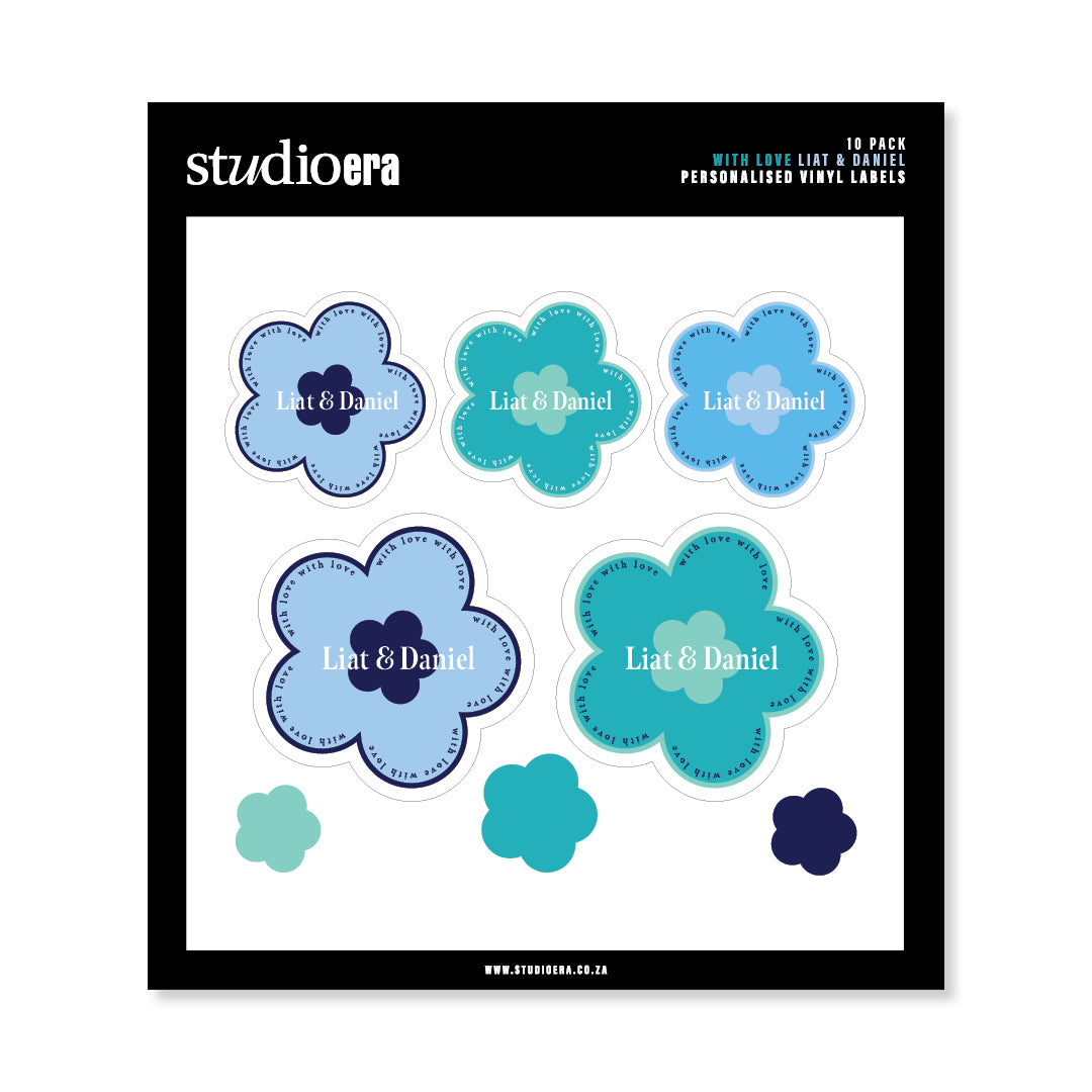 Personalised With Love Gifting Stickers | Daisy Collection - Studio Era