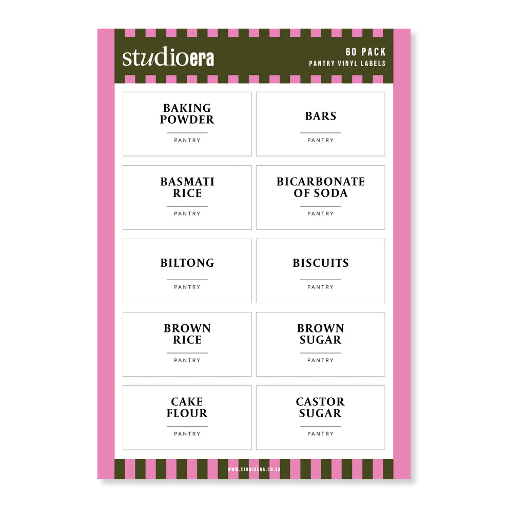 Simple Pantry Labels | 60 Pack – Studio Era