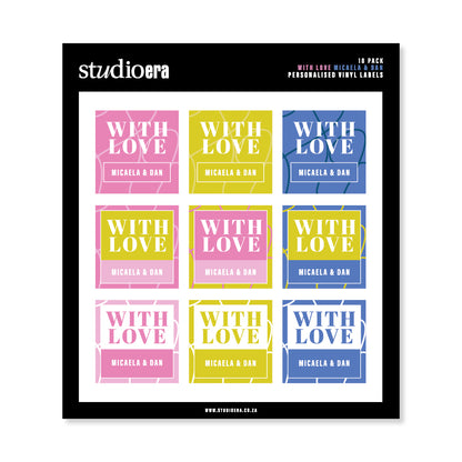 Personalised With Love Gifting Stickers | Swirl Collection - Studio Era