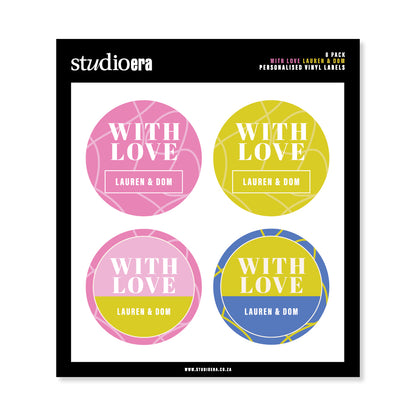 Personalised With Love Gifting Stickers | Swirl Collection - Studio Era